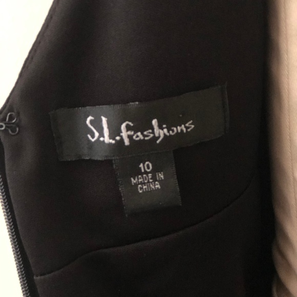 SL Fashions Black Cocktail Dress - Picture 2 of 2